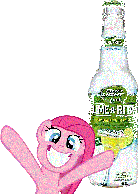Alcohol, Beer, Pinkamena Diane Pie, Pinkie Pie, Safe, - Bud Light Lime-a-rita (670x787), Png Download