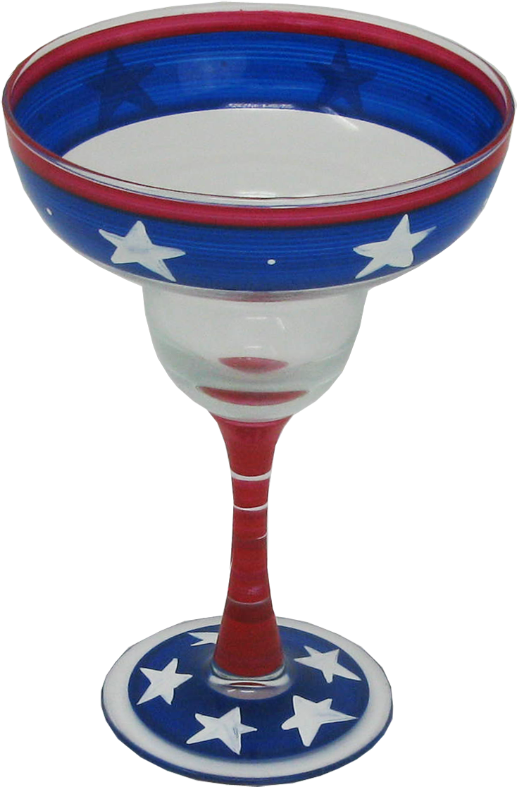 Stars/stripes Margarita Glass Patriotic Collection - Wine Glass (1200x1200), Png Download