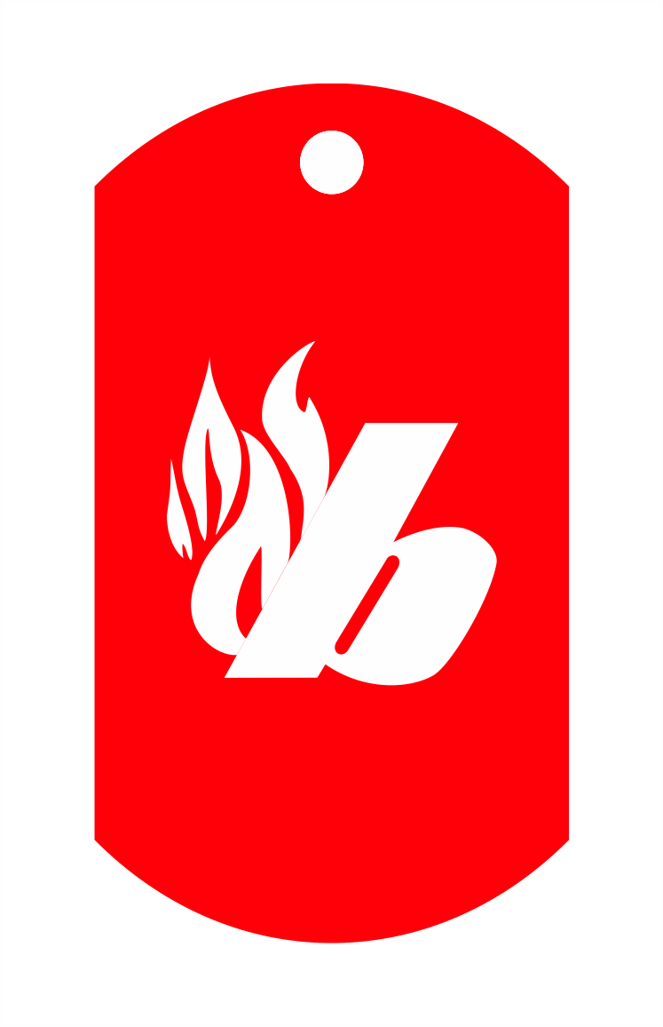 Red Dog Tag 2" Trophy Gallery - Graphic Design (747x1156), Png Download