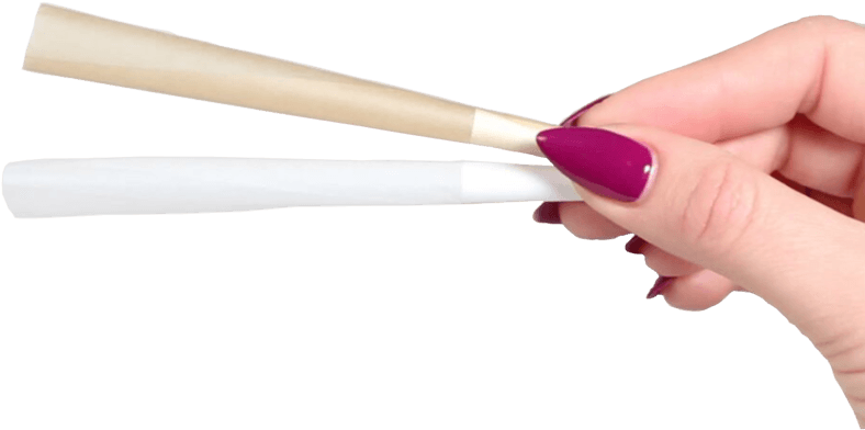 Pre-rolled Cones In Brown And White - Nail Polish (800x533), Png Download