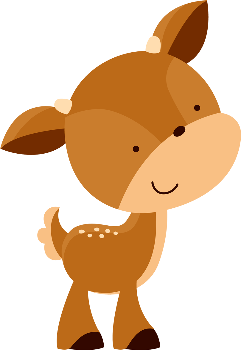 Safari Cute Png - Deer Woodland Animals Clipart (1200x1200), Png Download