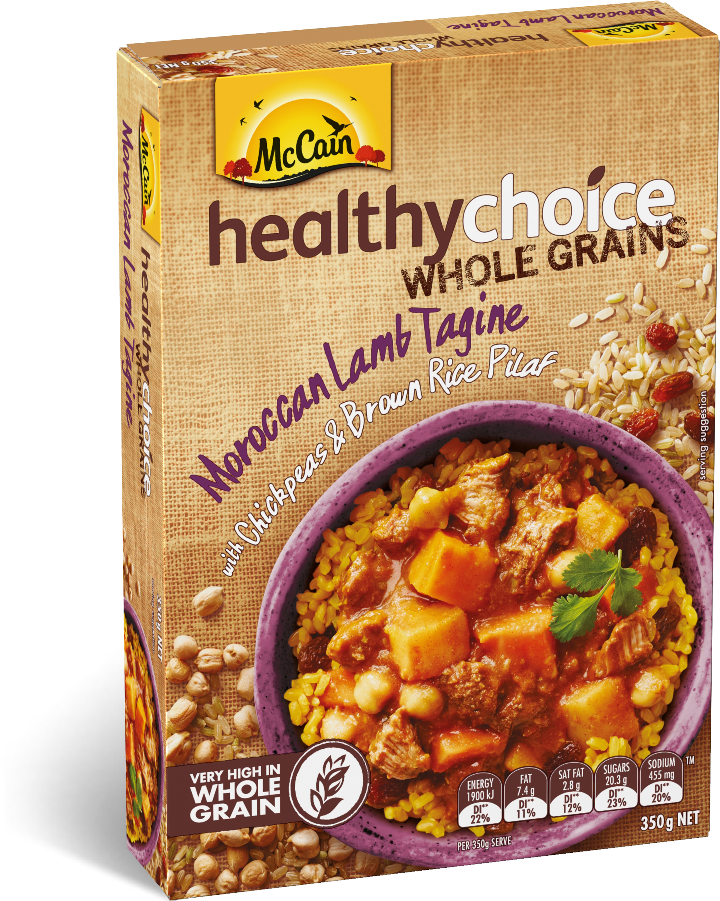 Healthy Choice Wholegrains Moroccan Lamb Tagine With (3000x3000), Png Download
