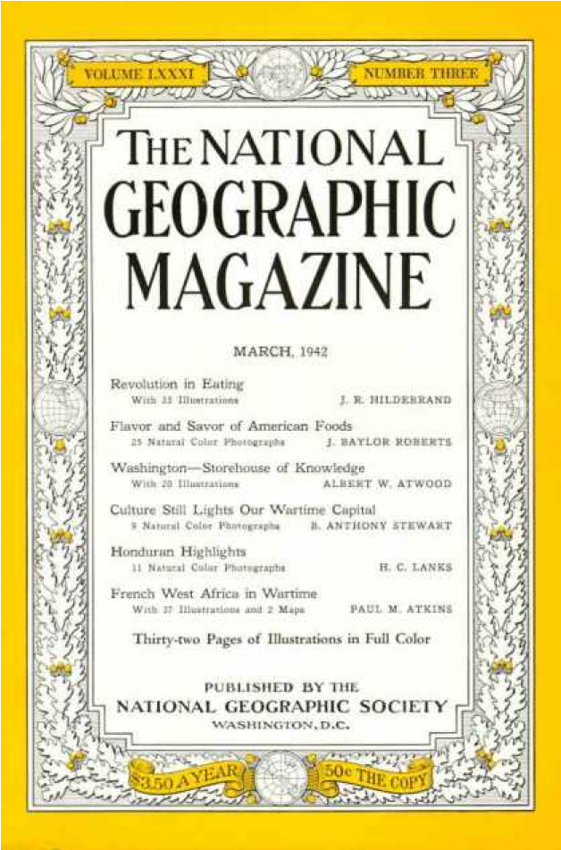 Купете National Geographic Magazine 1944-03 - 1930 National Geographic Magazine April (950x950), Png Download