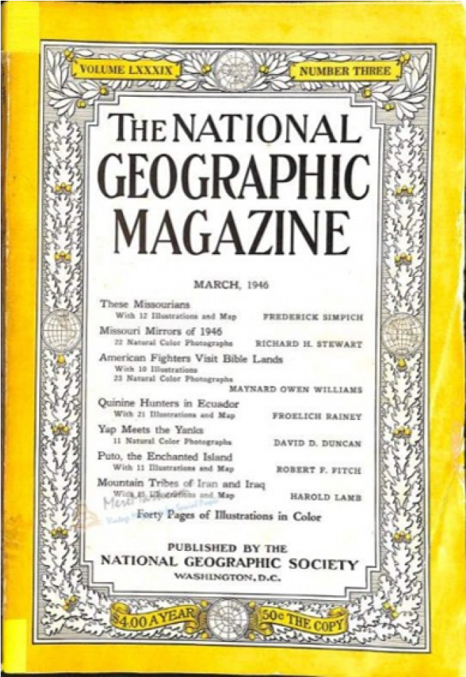 Купете National Geographic Magazine 1946-03 - National Geographic Magazine 1957 (950x950), Png Download