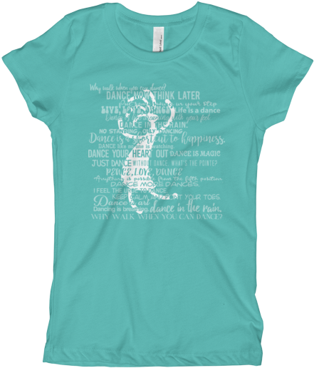 Dance Sayings Imprint On Girl's Tee Shirt - Honor Roll T Shirt Ideas (600x600), Png Download