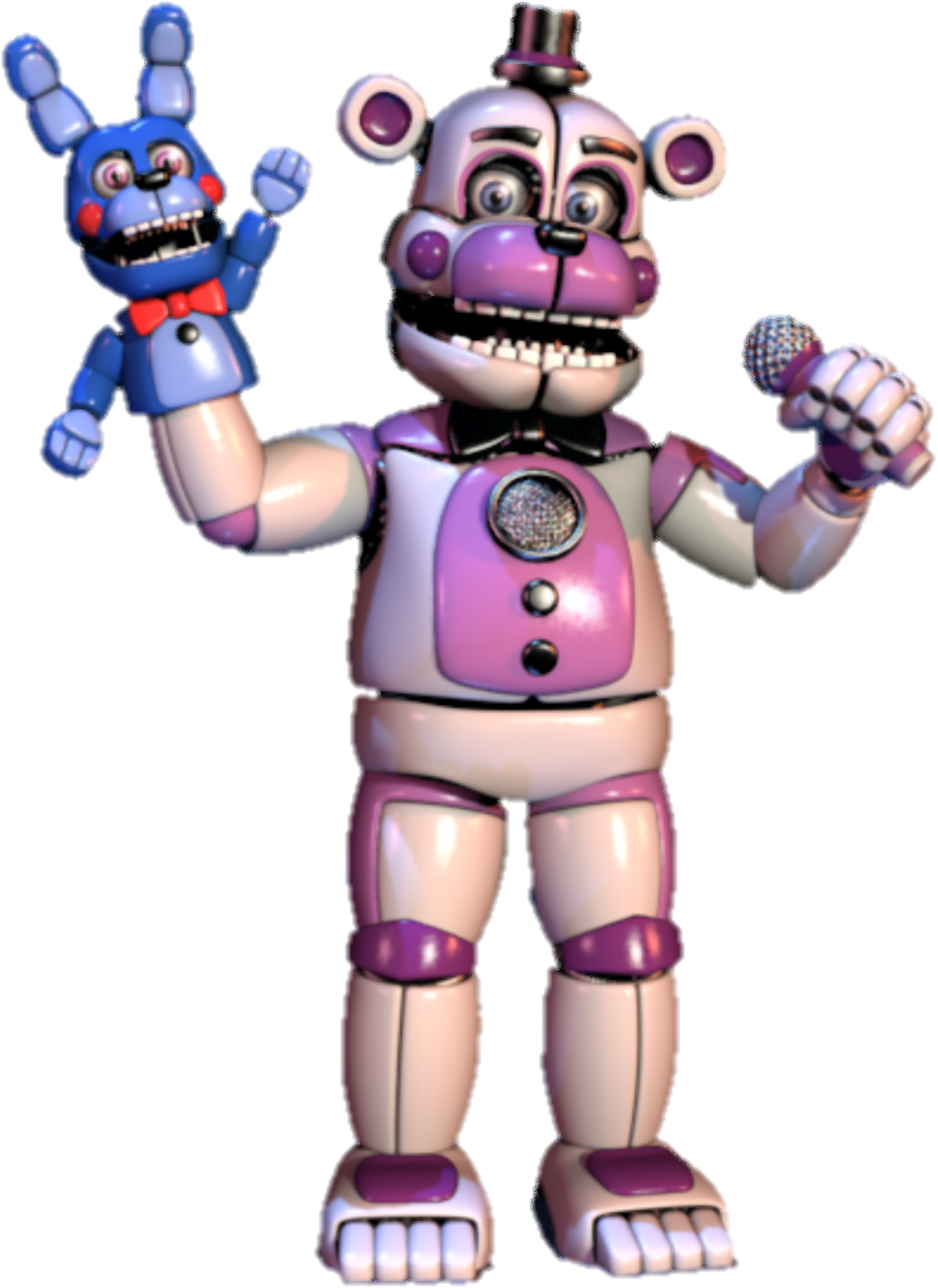 Fnaf Sister Location Png - Fnaf Funtime Freddy Full Body (1000x1466), Png Download