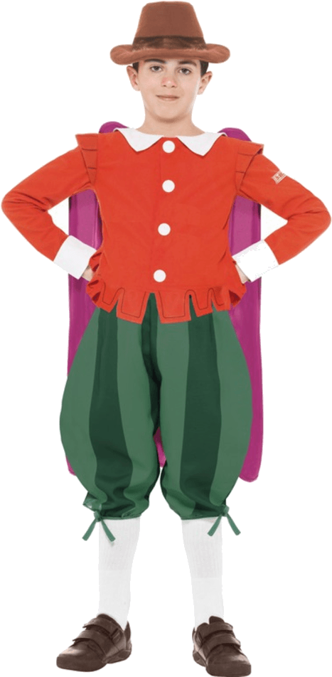 Child Horrible Histories Guy Fawkes Costume - Wacky Golf Outfit (600x951), Png Download