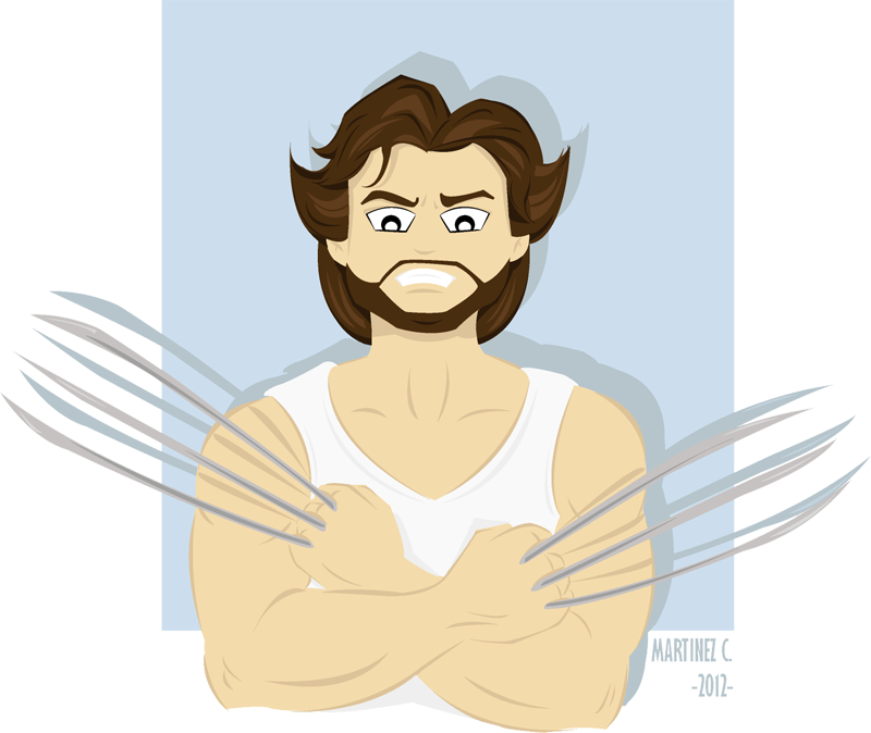 Wolverine - Cartoon (800x674), Png Download