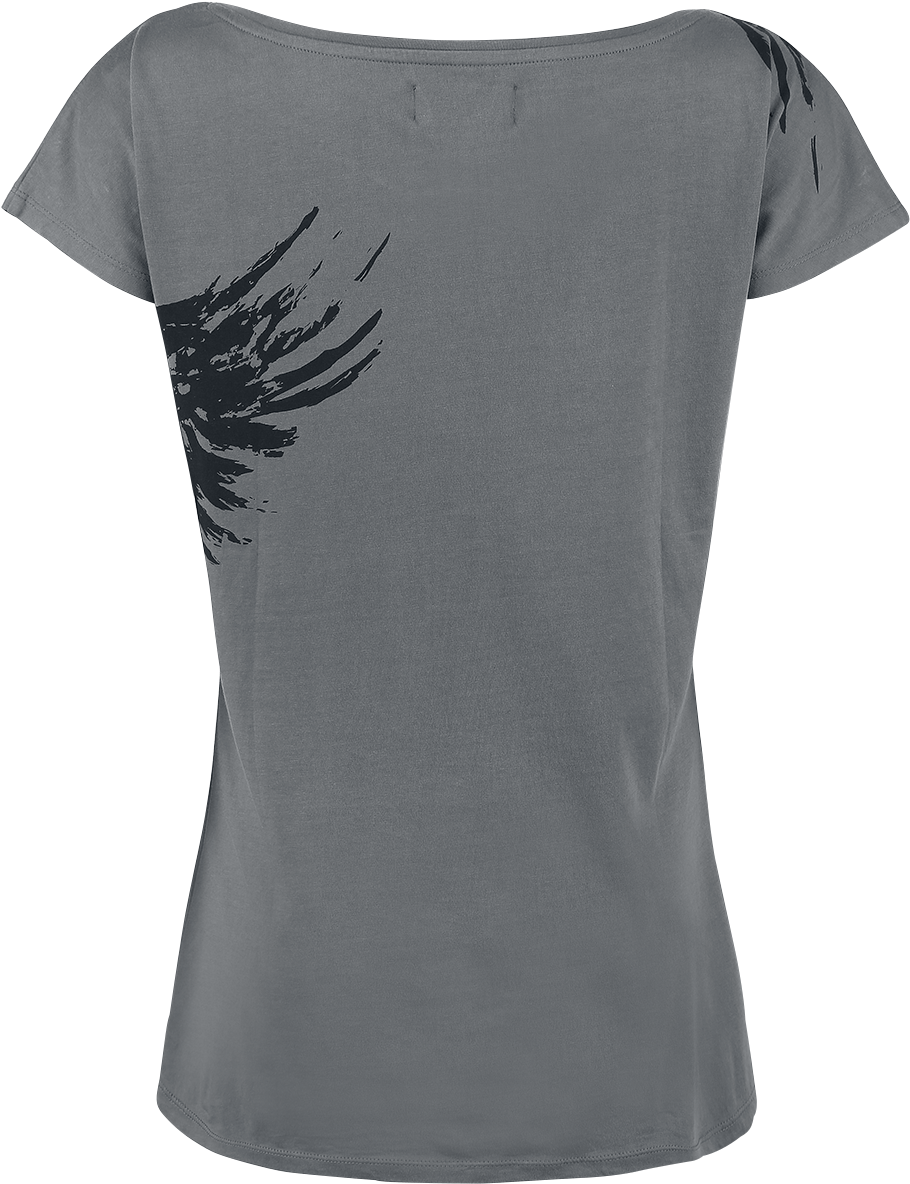 Black Premium By Emp Flying Raven Grey T-shirt 329941 - Active Shirt (928x1200), Png Download
