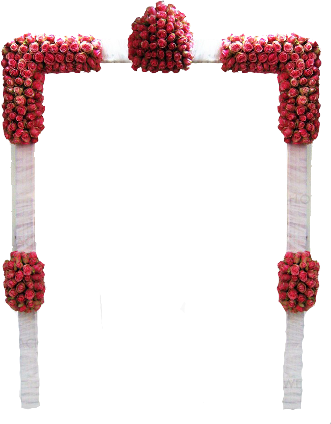 Wedding Arch - Floral Design (668x838), Png Download