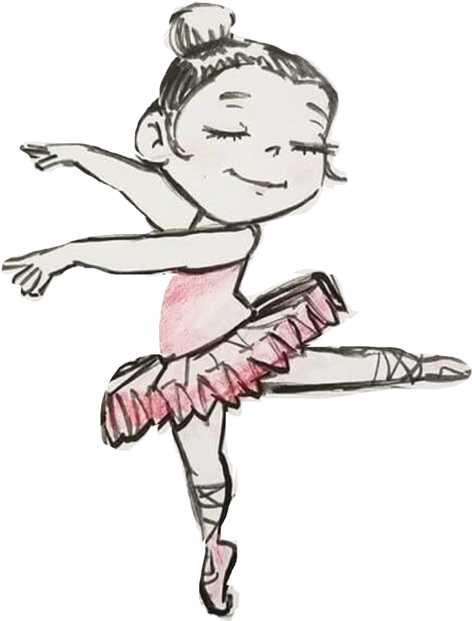 Twinkle Toes Logo - Drawings Of Ballerinas Cartoon (1000x1000), Png Download