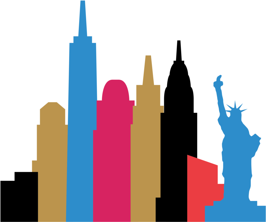 Facebook Twitter Linkedin Instagram - New York City (1024x839), Png Download