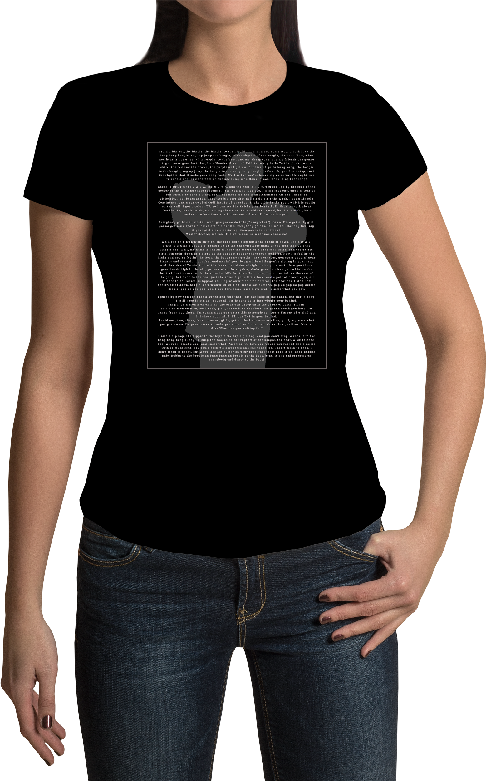 Rappers - Lyrics -back - Ladies - T Shirt - Koszulki Na Wieczór Panieński (2143x2500), Png Download