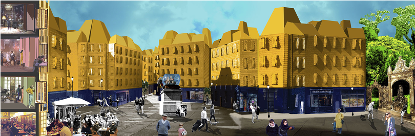 Commercial Building (809x460), Png Download