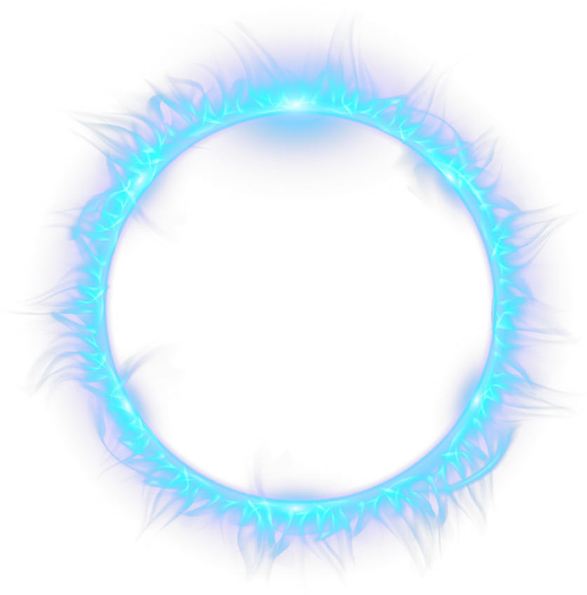 Blue Combustion Fire Light Flame Circle Clipart - Circle (1000x1000), Png Download