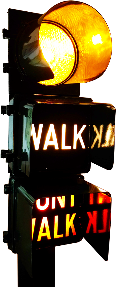 Semaforo Made In Usa - Semafori Americani Pedoni (1000x1000), Png Download