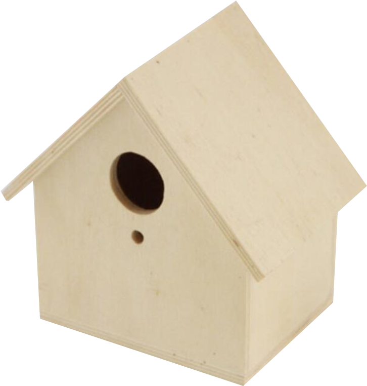 Customized Wooden Bird House Kit - Birdhouse Transparent (1000x1000), Png Download