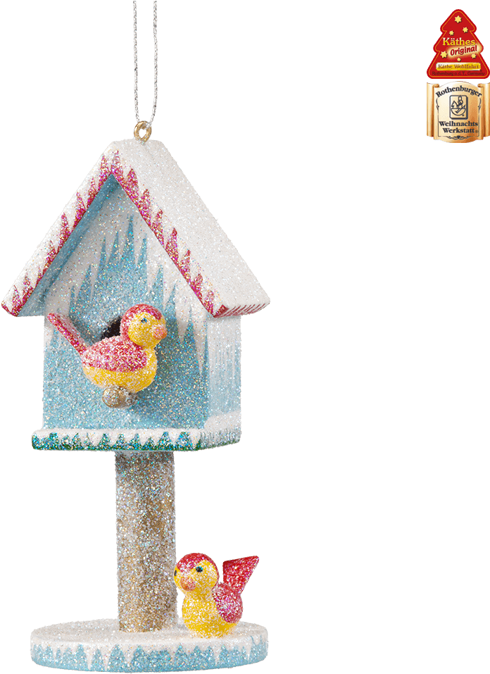 Bird House - Christmas Ornament (1000x1000), Png Download