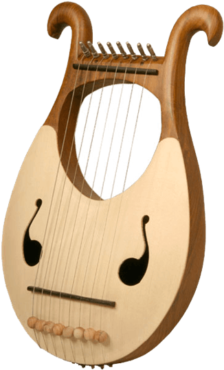 Lyre Harp With 8 Strings - 8 String Lyre (555x555), Png Download