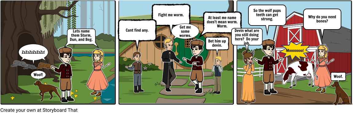 Last Wolf Of Irolad - Cartoon (1164x385), Png Download