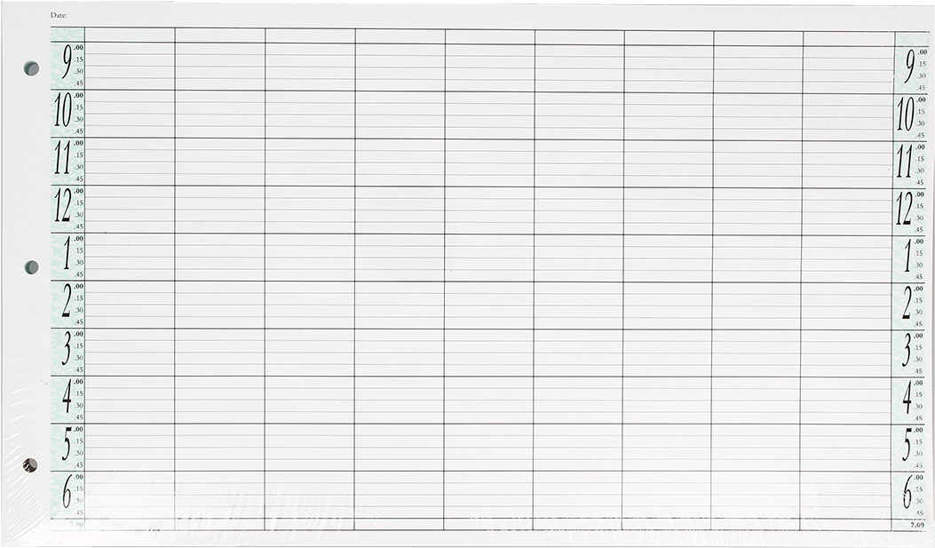 Agenda Salon Concepts Loose Leaf Refill 9 Coloumn 100 - Paper (1200x802), Png Download
