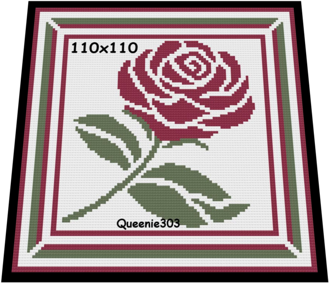 Red Rose Border - Garden Roses (690x596), Png Download