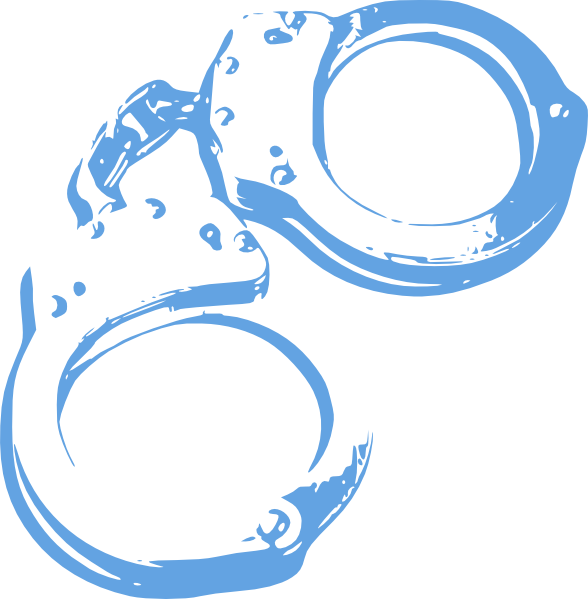 Handcuffs Clipart Transparent Background (588x599), Png Download