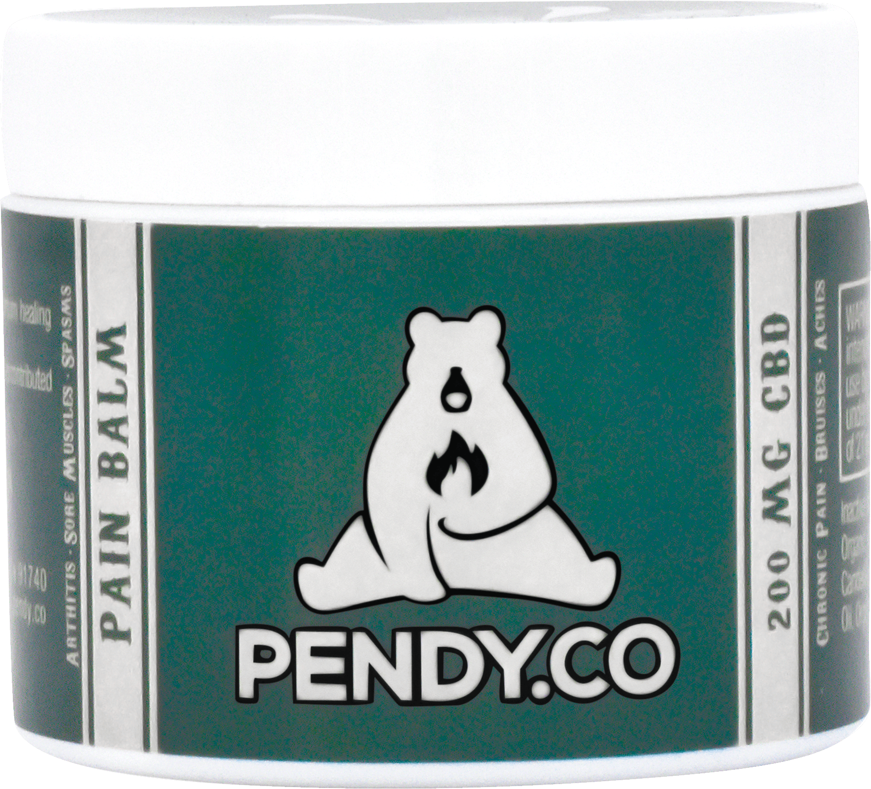 Pendy Co 200 Mg Cbd Pain Balm Product Image, With Lid - Polar Bear (3508x3508), Png Download