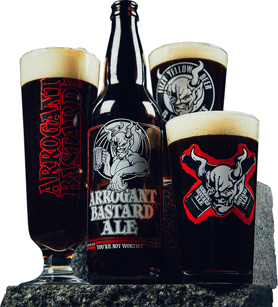 Cerveja Arrogant Bastard Ale - Guinness (573x632), Png Download
