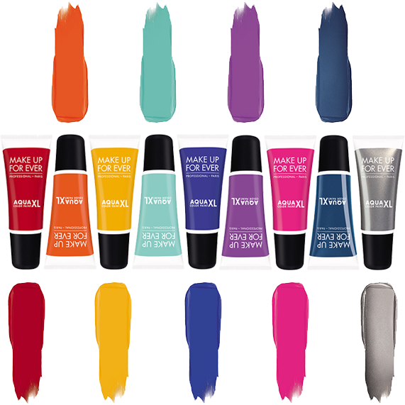Make Up Forever Aqua Xl Color Paint Swatch - Nail Polish (571x571), Png Download