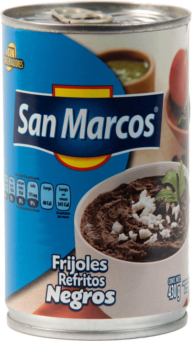 Schwarzes Bohnenmus San Marcos 430 G - Empacadora San Marcos (900x1200), Png Download