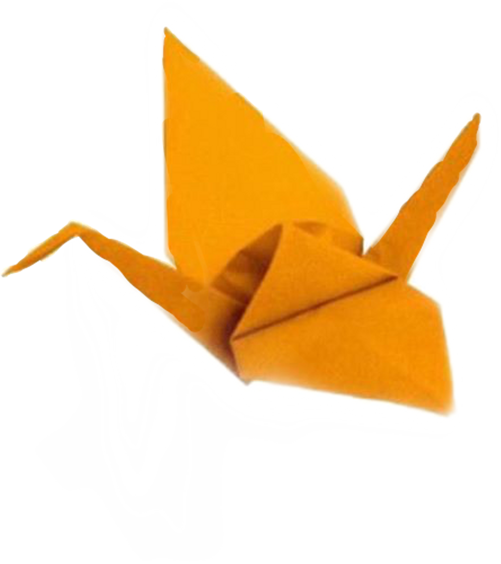 Yellow Sticker - Origami (1024x1153), Png Download