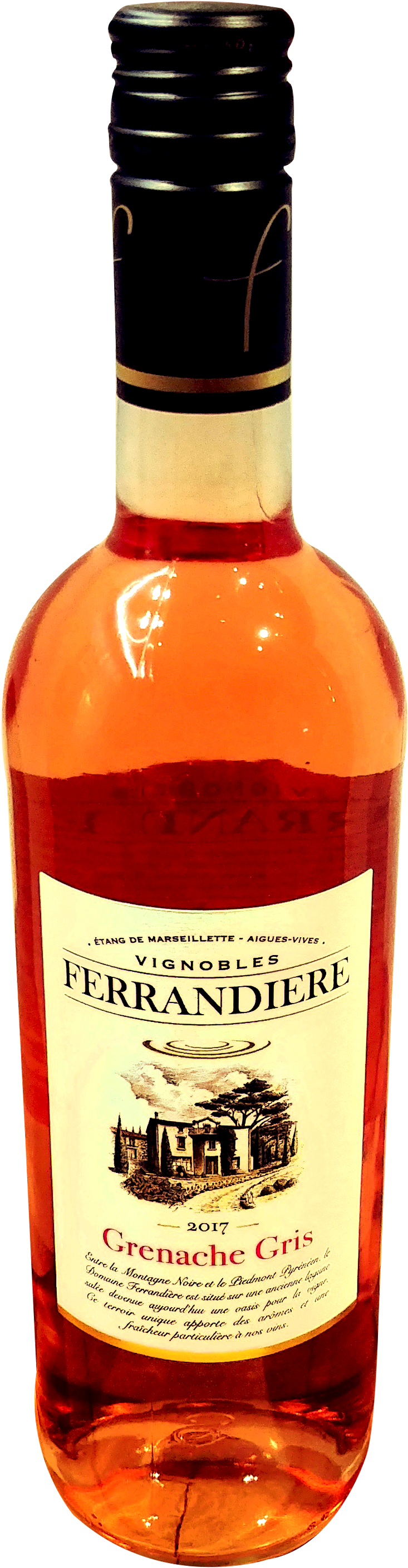Ferrandiere - Glass Bottle (935x2959), Png Download