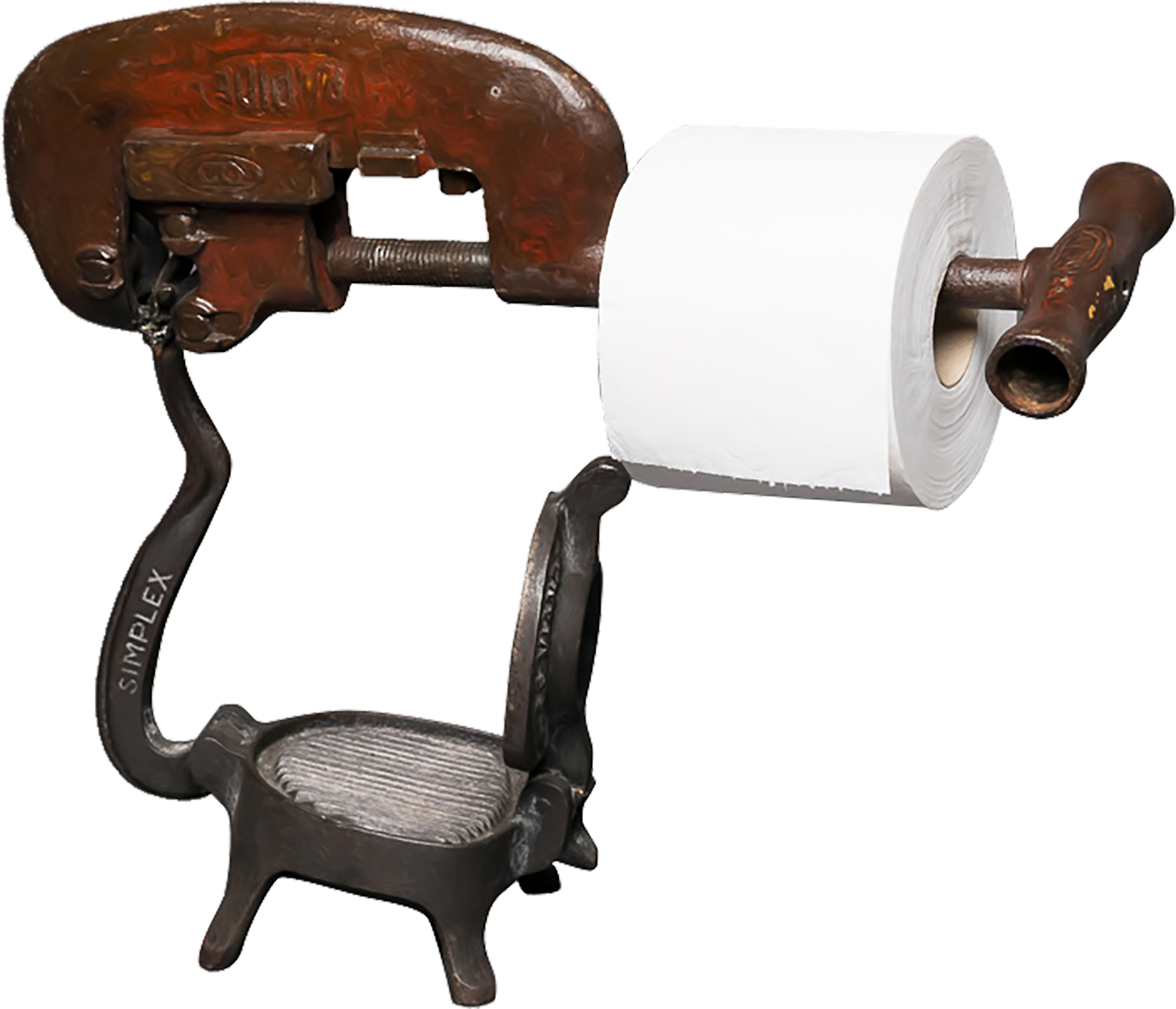 Former Chopped Steak 1940 Cut Vintage Tube - Distributeur Papier Toilette Vintage (2000x2003), Png Download