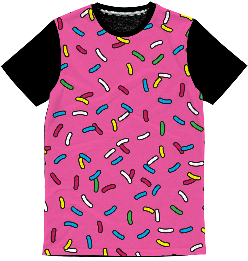 "cartoon Sprinkles Classic Sublimation Panel T- Shirt\ - Pyjamas Baby Shark (1024x1024), Png Download