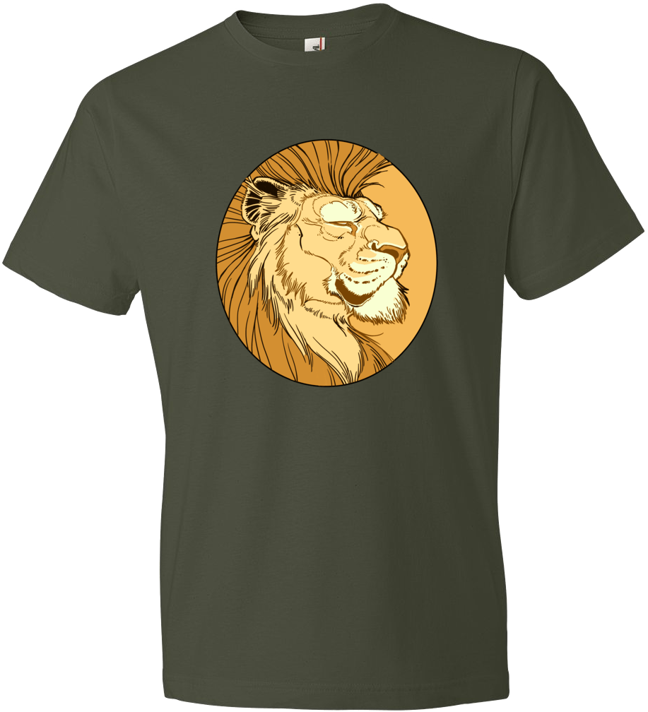 Gold Lion T-shirt - T Shirt Double Bass (1250x1250), Png Download