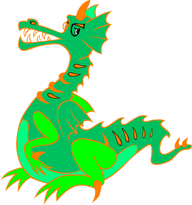 Asian Pacific Heritage Kid's Craft - Green Dragon (674x720), Png Download