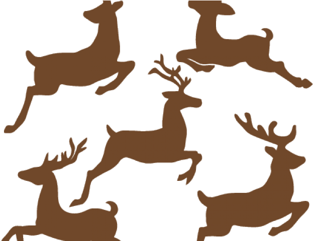 Reindeer Clipart Flying - Cute Christmas Reindeer Flying (640x480), Png Download