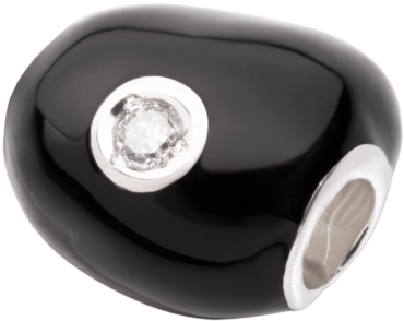 Big Licorice Stone With Diamond - Metal (1024x1024), Png Download