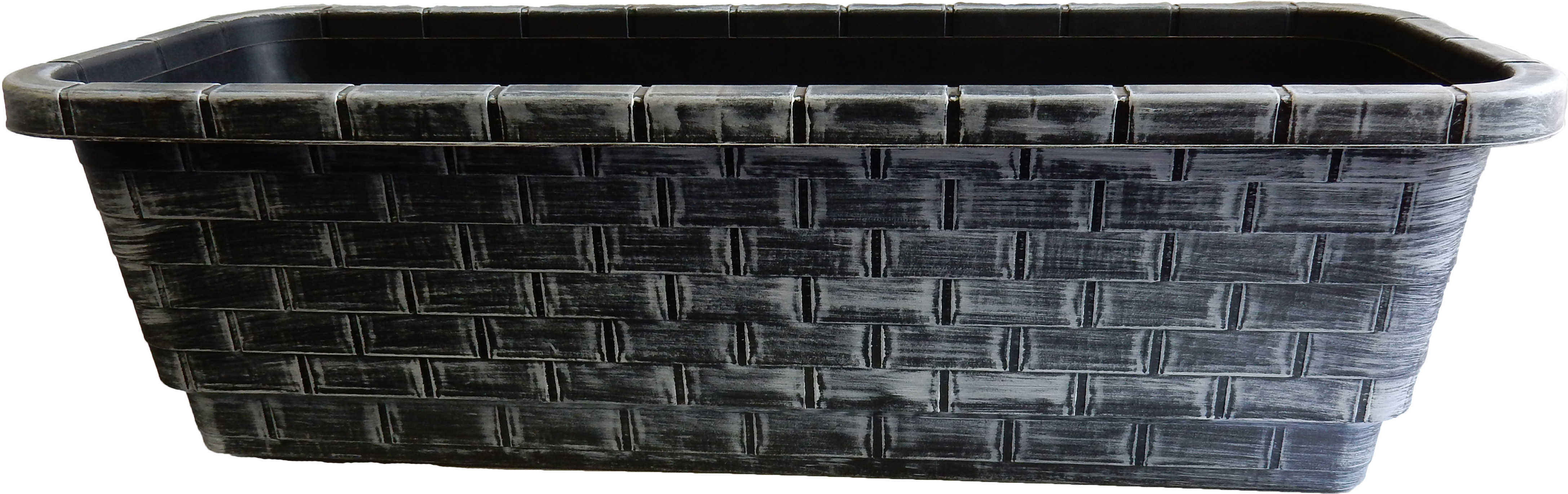 00 Windowbox Edgewood Black White Wash 10/case - Storage Basket (4998x2436), Png Download