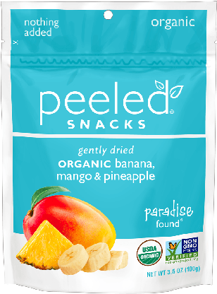Peeled Paradise Found Organic Fruit Punch Snacks, - Peeled Snacks (650x499), Png Download