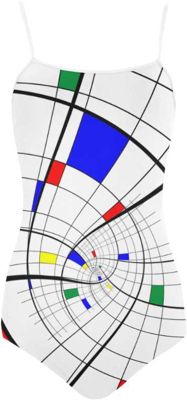 Swirl Grid With Colors Red Blue Green Yellow Strap - Circle (1000x1000), Png Download
