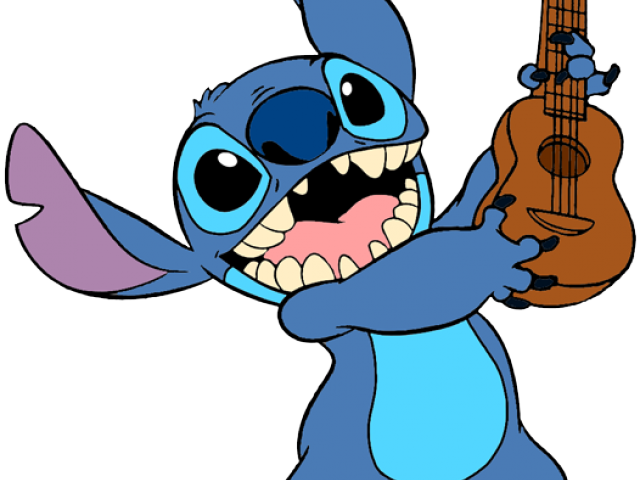 Disney Clipart Lilo And Stitch - Stitch Ukulele (640x480), Png Download