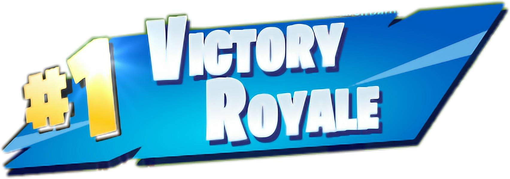 1 Sticker - Fortnite Victory Royale Png (1024x361), Png Download