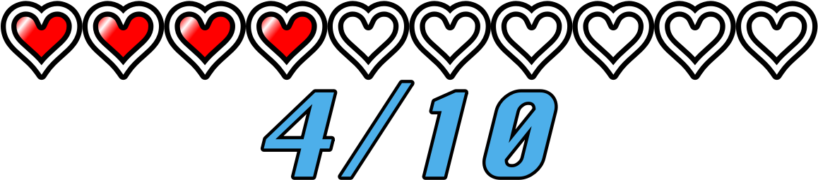 4-rating - Heart (1193x275), Png Download