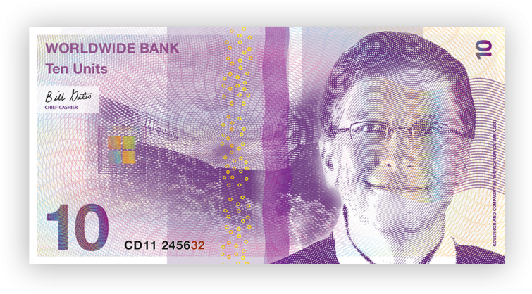 Microsoft Recto - Cash (1024x733), Png Download