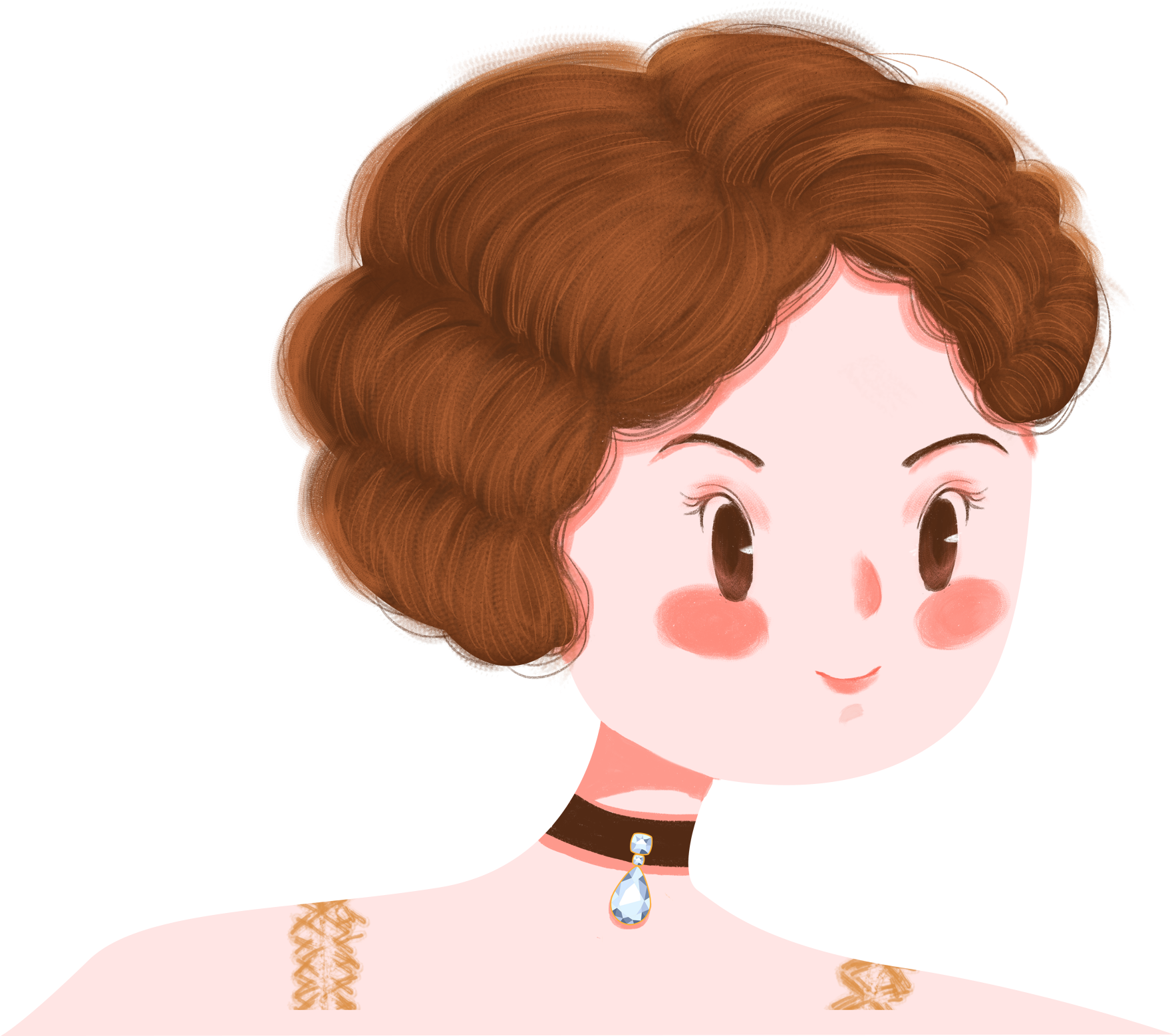 Chica Peluquería Dibujos Animados Cambio De Cabello - Cartoon (2000x2000), Png Download