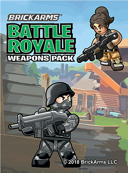 New Blaster Pack V2, Ammo Pack, Vietnam Pack, And Battle - Brickarms Battle Royale Pack (700x678), Png Download