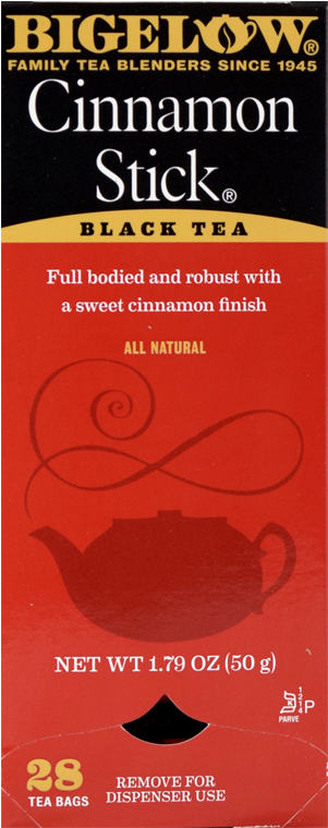 Bigelow Cinnamon Stick Black Tea - Book Cover (559x795), Png Download