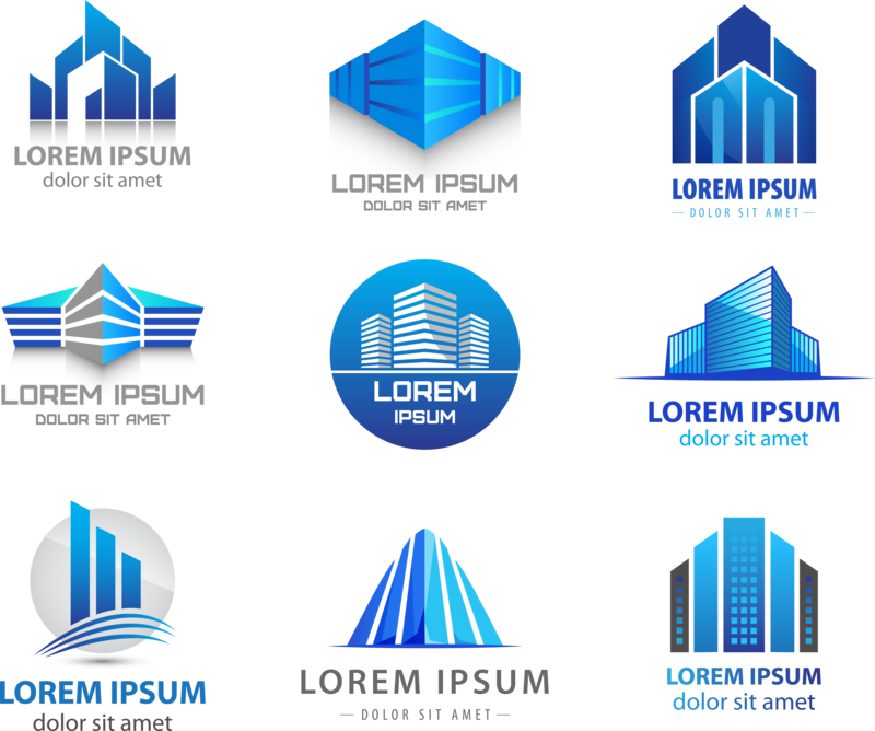Building Logo Vector Real Estate Free Clipart Hq - D Buildings Logo (800x668), Png Download